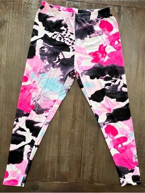 Leggings High Waist Stretch Woman’s XL Multi Color Tie Die By Just Be